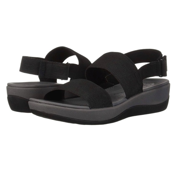 Clarks Shoes - Clarks Cloudsteppers Arla Jacory Strappy Open Toe Platform Sandals Size 10